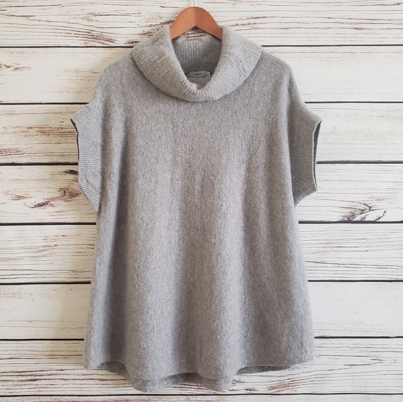 Vince Sweaters - VINCE Oversized CASHMERE Cowl Neck Sweater in Grey